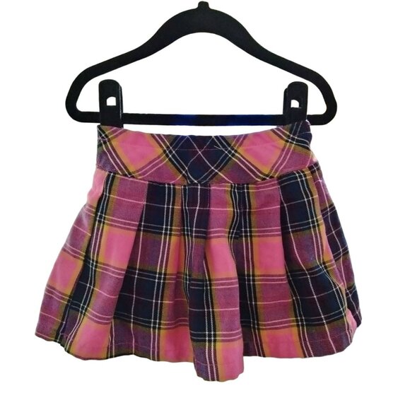 Garanimals Toddler Size 3T Skort Girls Plaid Pink Purple Yellow Pleated - Picture 3 of 6
